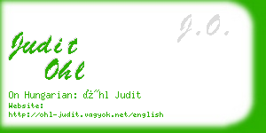 judit ohl business card